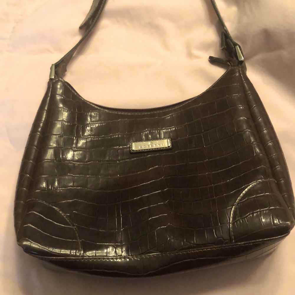 Dark Brown Rosetti Shoulder Bag